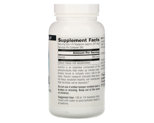 Source Naturals, Чистый инозитол, порошок 226,8 г