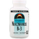 Source Naturals, Никотинамид, B-3,начинает действовать в запланированное время, 1,500 мг, 100 таблеток