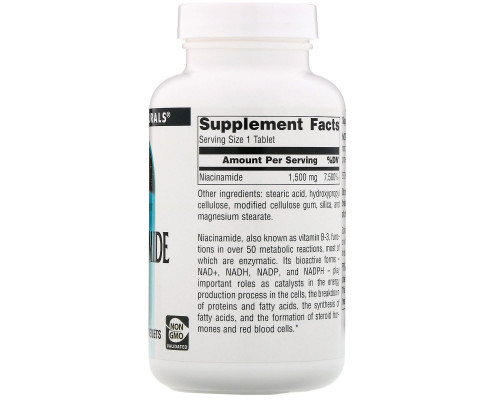 Source Naturals, Никотинамид, B-3,начинает действовать в запланированное время, 1,500 мг, 100 таблеток Source Naturals, Никотинамид, B-3,начинает действовать в запланированное время, 1,500 мг, 100 таблеток