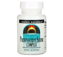 Source Naturals, Стабилизированный комплекс фосфатидилсерина, 500 мг, 60 капсул