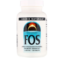 Source Naturals, FOS (фруктоолигосахариды), 100 таблеток
