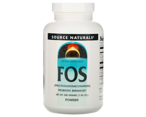 Source Naturals, Порошок FOS, 7.05 унций (200 г) Source Naturals, Порошок FOS, 7.05 унций (200 г)