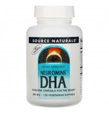 Source Naturals, Докозагексаеновая кислота (DHA) Neuromins, 200 мг, 120 растительных капсул