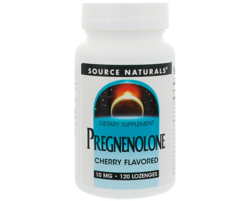 Source Naturals, Pregnenolone Cherry Flavored, 10 mg, 120 Lozenges Source Naturals, Pregnenolone Cherry Flavored, 10 mg, 120 Lozenges