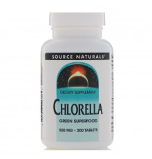 Source Naturals, Хлорелла 200 таблеток