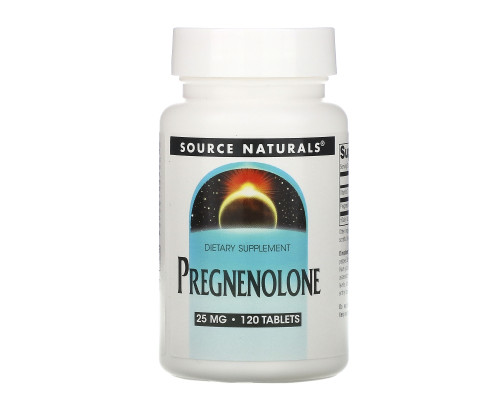 Source Naturals, Прегненолон, 25 мг, 120 таблеток Source Naturals, Прегненолон, 25 мг, 120 таблеток