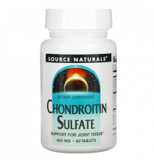 Source Naturals, Chondroitin Sulfate, 400 мг, 60 таблеток