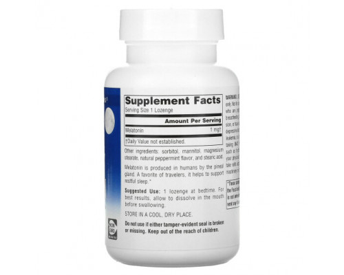БАДы Source Naturals, Sleep Science, мелатонин, перечная мята, 1 мг, 300 пастилок БАДы Source Naturals, Sleep Science, мелатонин, перечная мята, 1 мг, 300 пастилок