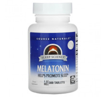 БАДы Source Naturals, Sleep Science, мелатонин, 1 мг, 300 таблеток