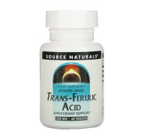 Source Naturals, Транс-феруловая кислота, 250 мг, 60 таблеток