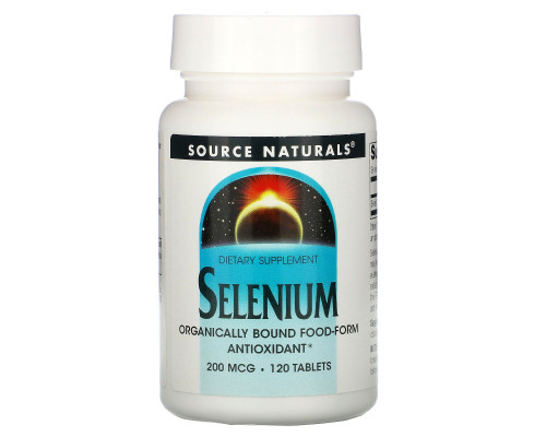 Source Naturals, Селениум, 200 мкг, 120 таблеток