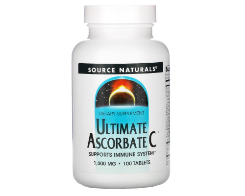 Source Naturals, Лучший аскорбат C, 1000 мг, 100 таблеток