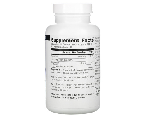 Source Naturals, Аскорбат магния, 8 унций (226,8 г) Source Naturals, Аскорбат магния, 8 унций (226,8 г)