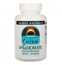Source Naturals, Кальций с D глюкаратом, 500 мг, 120 таблеток
