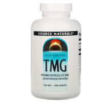 Source Naturals, ТМГ, Триметилглицин, 750 мг, 240 таблеток