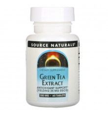 Source Naturals, Экстракт зеленого чая, 60 таблеток
