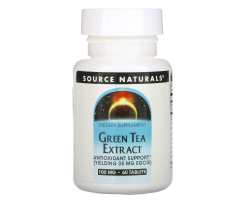 Source Naturals, Экстракт зеленого чая, 60 таблеток Source Naturals, Экстракт зеленого чая, 60 таблеток