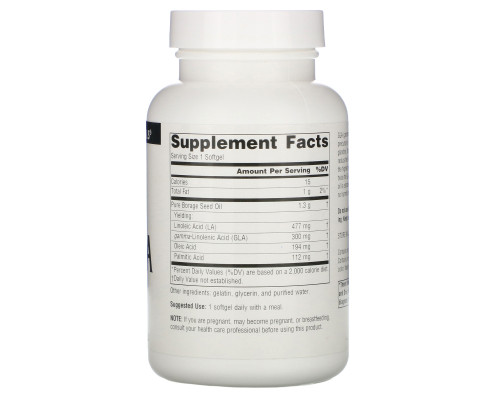 Source Naturals, Мега-GLA 300, 60 мягких капсул Source Naturals, Мега-GLA 300, 60 мягких капсул