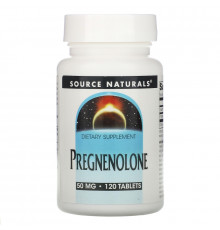 Source Naturals, Прегненолон, 50 мг, 120 таблеток