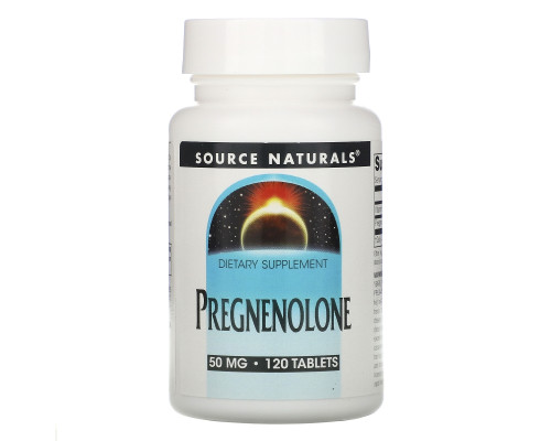 Source Naturals, Прегненолон, 50 мг, 120 таблеток Source Naturals, Прегненолон, 50 мг, 120 таблеток