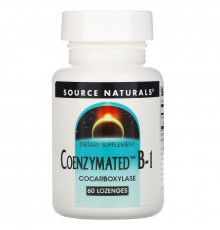Source Naturals, Коэнзимированный витамин  B-1, 60 таблеток