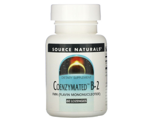 Source Naturals, Coenzymated B-2, сублингвально, 60 таблеток Source Naturals, Coenzymated B-2, сублингвально, 60 таблеток