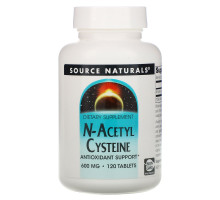 Source Naturals, N-ацетилцистеин, 600 мг, 120 таблеток