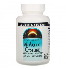 Source Naturals, N-ацетилцистеин, 600 мг, 120 таблеток
