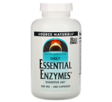 Source Naturals, Ферменты для ежедневного применения, 500 мг, 240 капсул