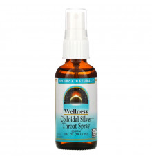 Source Naturals, Wellness, Коллоидное серебро в аэрозольной упаковке для горла, 30 PPM, 2 жидкие унции (59.14 мл)
