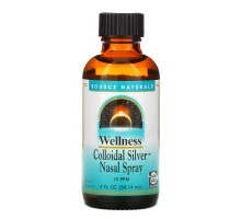 Source Naturals, Велнес, спрей для носа с коллоидным серебром, 10 частей на тысячу, 2 жидк. унц. (59,14 мл)