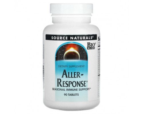 Травы и натуральные средства Source Naturals, Aller-Response`` 90 таблеток Травы и натуральные средства Source Naturals, Aller-Response`` 90 таблеток