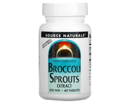 Source Naturals, Экстракт брокколи, 60 таблеток Source Naturals, Экстракт брокколи, 60 таблеток