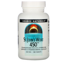 Source Naturals, Зверобой 450, 450 мг, 180 таблеток