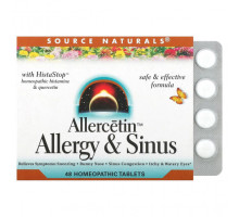От аллергии Allercetin, Allergy & Sinus, 48 Homeopathic Tablets