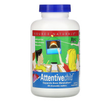 Source Naturals, Attentive Child, Сладкий, терпкий вкус, 60 жевательных пастилок