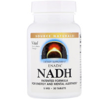 Source Naturals, Никотинамидадениндинуклеотид ENADA, 5.0 мг, 30 таблеток