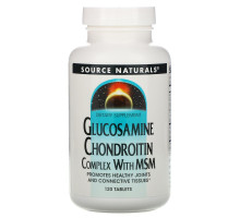 Source Naturals, Комплекс глюкозамина, хондроитина и МСМ, 120 таблеток