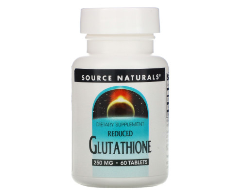 Source Naturals, Сокращенный глутатион, 250 мг, 60 таблеток Source Naturals, Сокращенный глутатион, 250 мг, 60 таблеток