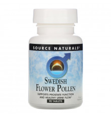 Source Naturals, Пыльца шведских цветов, 90 таблеток