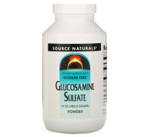 Source Naturals, Сульфат глюкозамина в порошке, без натрия, 16 унций (453.6 г)