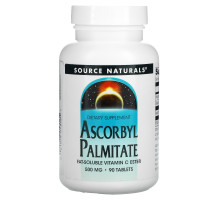Source Naturals, Аскорбилпальмитат, 500 мг, 90 таблеток
