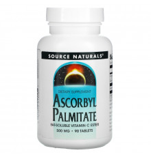 Source Naturals, Аскорбилпальмитат, 500 мг, 90 таблеток