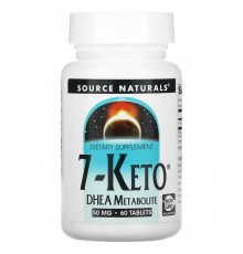 Source Naturals, 7-Keto, DHEA Metabolite, 50 mg, 60 Tablets