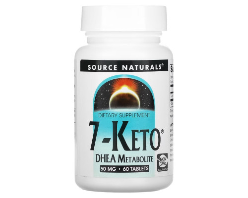 Source Naturals, 7-Keto, DHEA Metabolite, 50 mg, 60 Tablets
