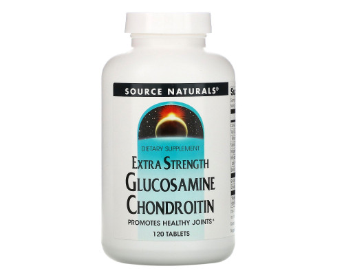 Source Naturals, Усиленный глюкозамин и хондроитин, 120 таблеток Source Naturals, Усиленный глюкозамин и хондроитин, 120 таблеток