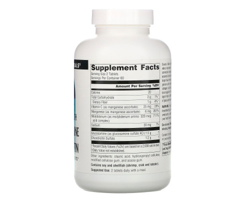 Source Naturals, Усиленный глюкозамин и хондроитин, 120 таблеток Source Naturals, Усиленный глюкозамин и хондроитин, 120 таблеток