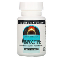 Source Naturals Винпоцетин (Vinpocetine) 10 мг 120 таблеток