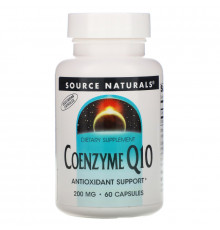 Source Naturals, Коэнзим Q10, 200 мг, 60 капсул