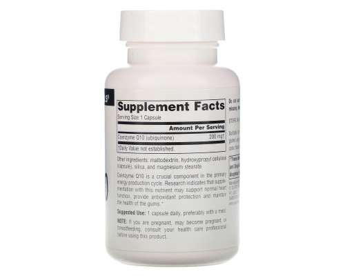 Source Naturals, Коэнзим Q10, 200 мг, 60 капсул Source Naturals, Коэнзим Q10, 200 мг, 60 капсул